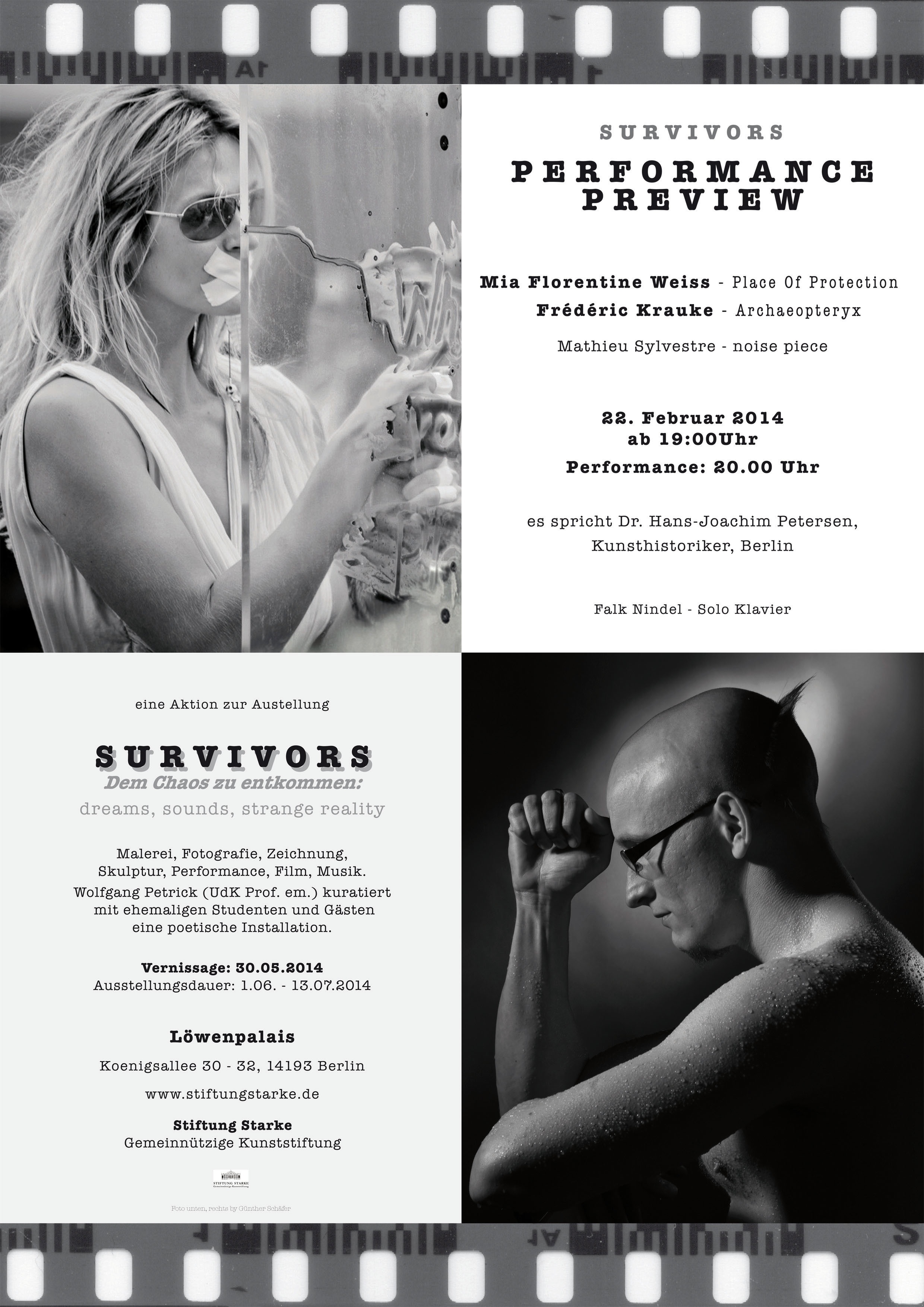 Performance Preview der Ausstellung Survivors